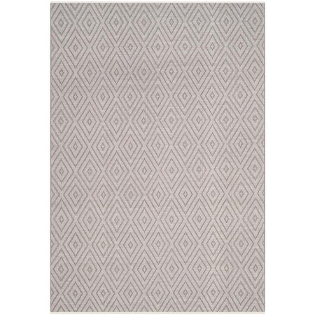 Safavieh 5 x 8 ft. Montauk Hand Woven Medium Rectangular Area Rug, Grey and Ivory MTK811A-5